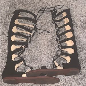 Chinese laundry black gladiator sandals